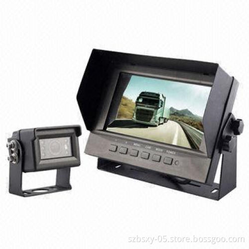 Car Backup Camera System with 7-inch Waterproof Monitor Heavy-duty Cameras for Fire Trucks